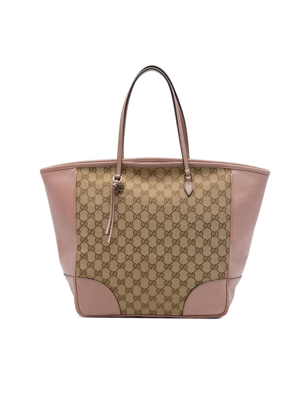 Gucci Gg Canvas And Leather Bree Tote #362165G55B